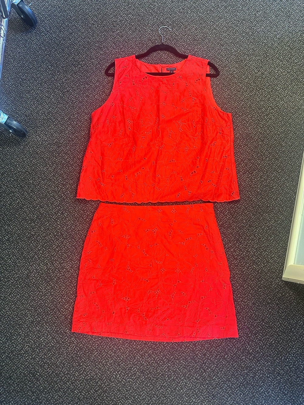 Ann Taylor Red Blouse XL